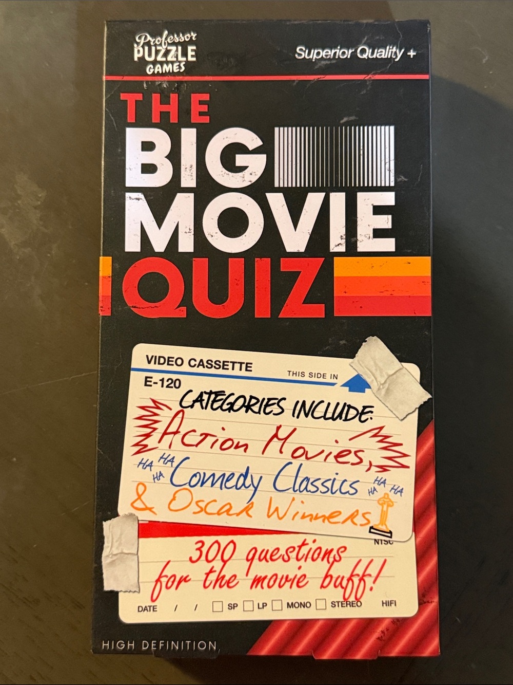 Professor Puzzle Games The Big Movie Quiz Trivia Game NWT